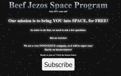 Beef Jezos Space Program