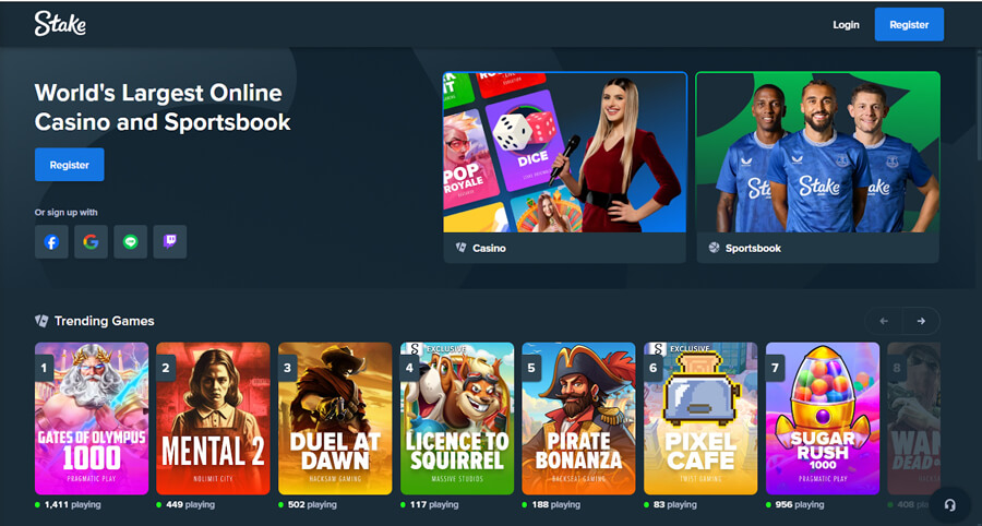 Visit the website to open an account with the code “CSGOBETTINGS” for the rakeback offer. Click “REGISTER”.