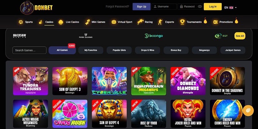 DonBet - Best for Slot Variety