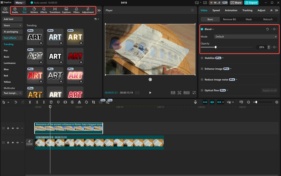 Step 4: Add Filters, Color Grading & Effects