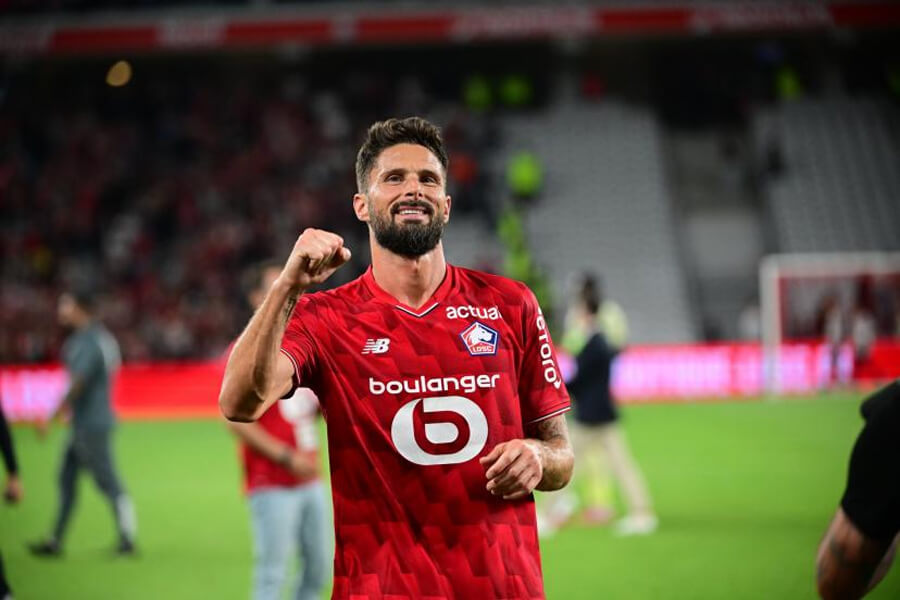 Olivier Giroud – the oldest goal scorer in Lille's history