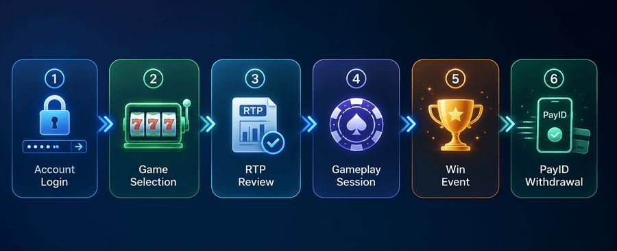How a Modern Real Money Pokie Session Works